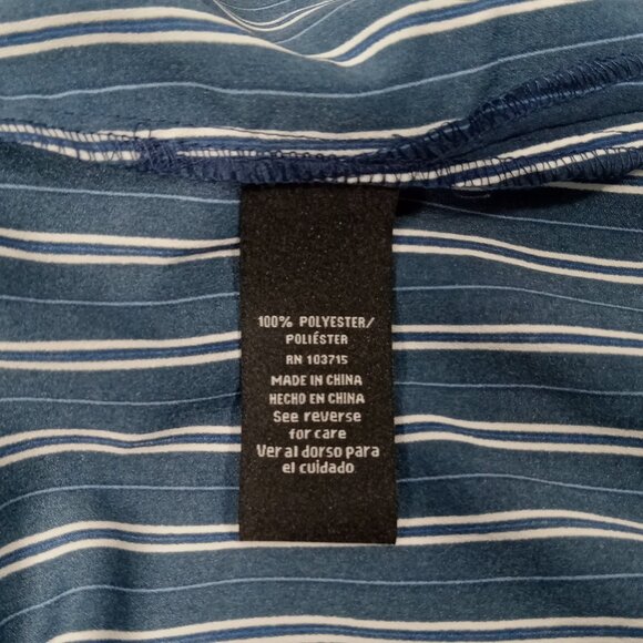ZAC & RACHEL Women's Blue Striped Long Sleeve Button Front Shirt Size XL NWT - Picture 12 of 13
